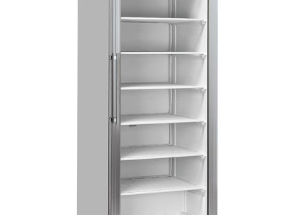 Frys, statisk, glas Dörr, 600 liter - rostfritt stål