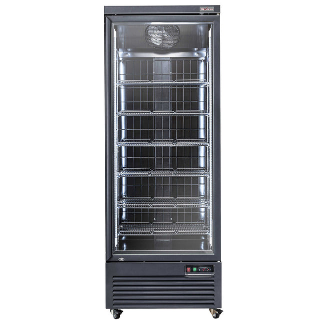 Vertical freezer showcase, 560 liters - BLACK