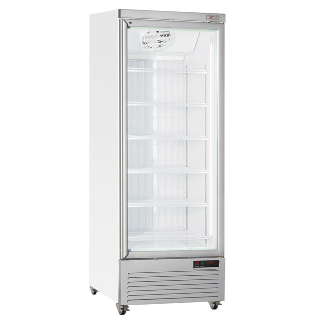 Vertical freezer showcase, 560 liters - WHITE