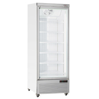 Vertical freezer showcase, 560 liters - WHITE