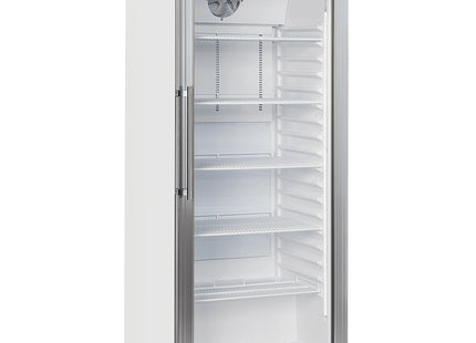Ventileret køleskab GN 2/1, glaslåge, 600 liter - hvid