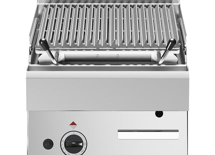 Lavastone grill - 1/2 module, cooking grill in cast iron "double face"