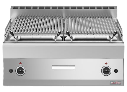 Lavastengrill - 1/1 modul, madlavningsgrill i støbejern "double face"