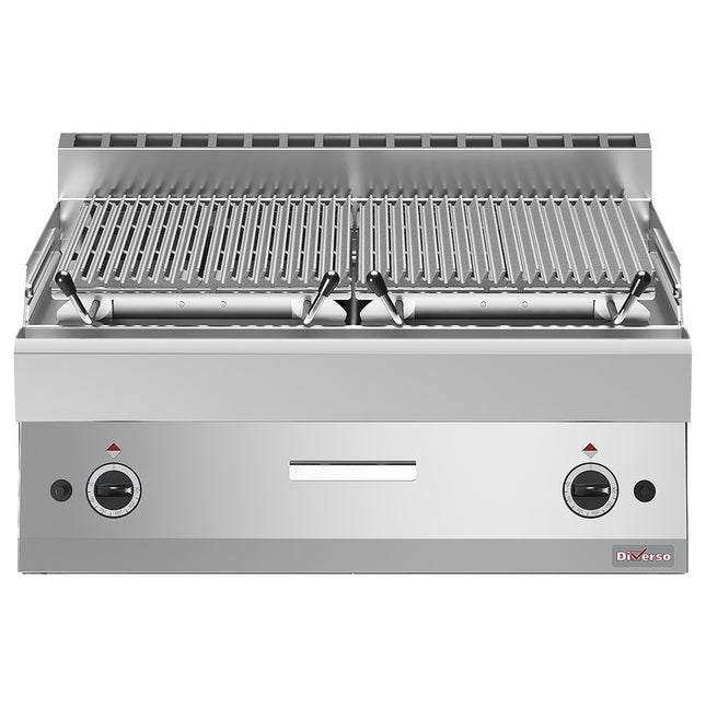 Lava-stein grill - 1/1 modul, kokegrill i støpejern "double face"