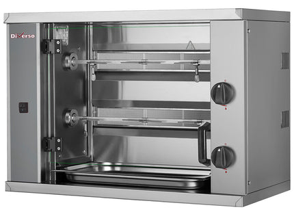Gas chicken roaster, 2 spits (6 chickens) SMALL