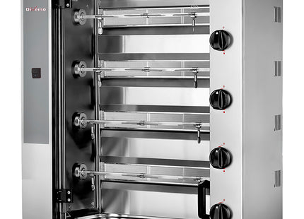 Gas chicken roaster, 4 spits (12 chickens) SMALL