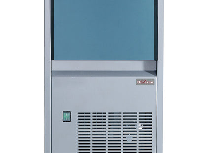 Machine à glaçons pleine, (14 gr) 24kg/24h avec rangement 6 kg inox
