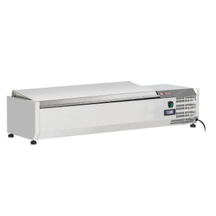 Clayette supérieure 5x GN 1/4 - 150 mm, avec couvercle en acier inoxydable
