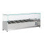 Refrigerated structure 6x GN1/4 - 150 mm, with sneezeguard