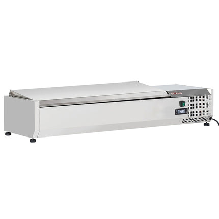 Clayette supérieure 5 x GN 1/3 & 1x GN 1/2 -150 mm, avec couvercle en acier inoxydable