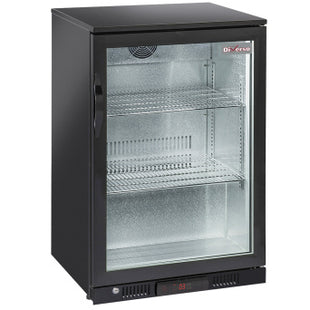 Ventilated "back bar" bottle cooler, 1 swing glass door