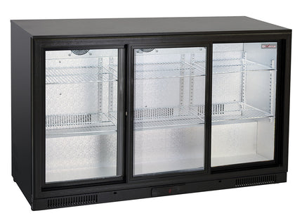 Ventilerad Flaskkyl, 3 skjutglas Dörrar