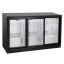 Ventilated bottle cooler, 3 sliding glass doors
