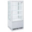 Ventilated display table model, 4 levels, 4 glass sides, 80 liters - WHITE