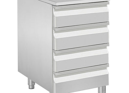 Case for dough roll, 4 neutral drawers (8x trays 600x400)