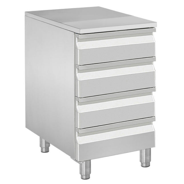 Fodral för degrulle, 4 neutrala lådor (8x fack 600x400)