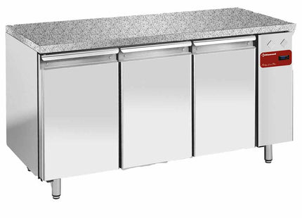 Freez. table, vent., 3 doors EN 600x400 - Granite top (without group)