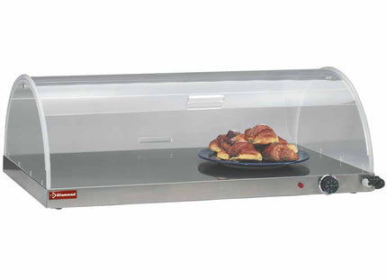 Croissant heater with dome cover