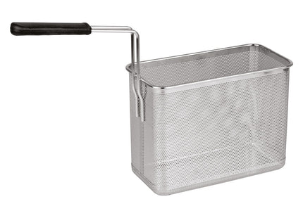 Basket for pasta cooker, frontal handle
