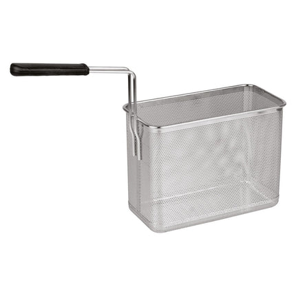 Basket for pasta cooker, frontal handle