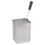 Basket for pasta cooker, lateral handle (right)