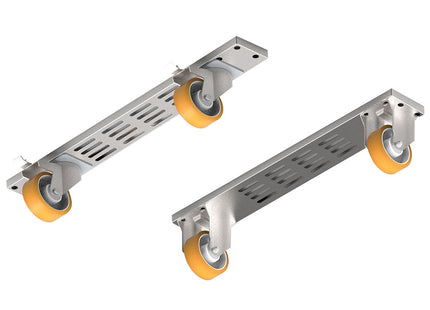 Kit 4 wheels, 2 with brake + 2 omega module 700