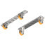 Kit 4 wheels, 2 with brake + 2 omega module 700