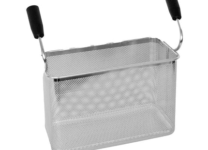 Basket for pasta cooker with 2 handles