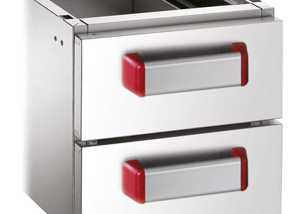 Lot de 2 tiroirs GN 1/1 (h.100 mm)
