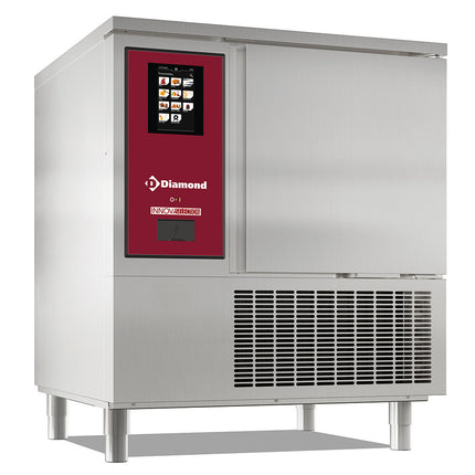 Cupboard in stainless steel, with wheels