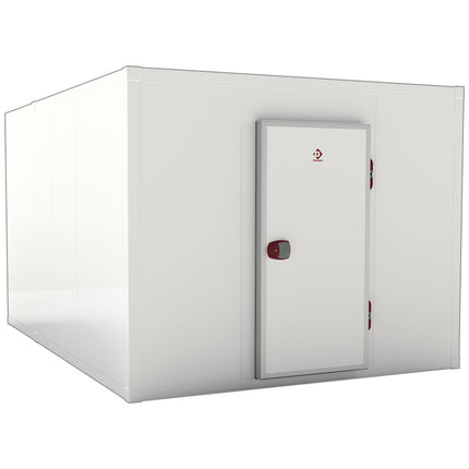 Combi cold room ISO 100, int. dim. 2830 x 2630 & 2830 x 1230 xh 2230 mm (16,6 + 7,76 m³)