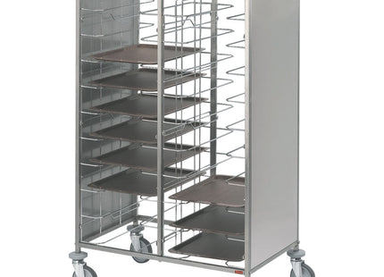 Universal plate trolley 2x 12 levels
