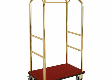 Chariot pour bagages & vestiaire "doré", 2 roues avec freins