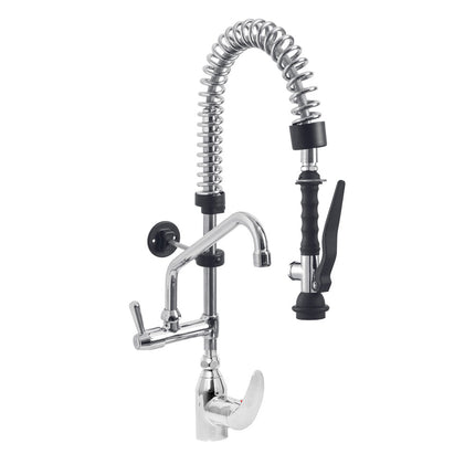 Buse inox et robinet avec mitigeur mono commande (sortie MONO)