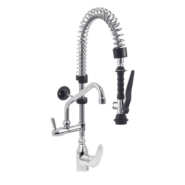 Buse inox et robinet avec mitigeur mono commande (sortie MONO)