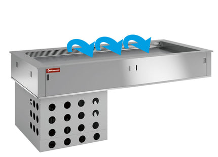Element top refrigerated, ventilated, 4x GN 1/1