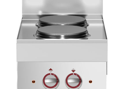Electric range 2 round cooking plates -Top-test