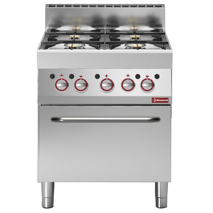 Cuisinière à gaz 4 feux avec four à gaz