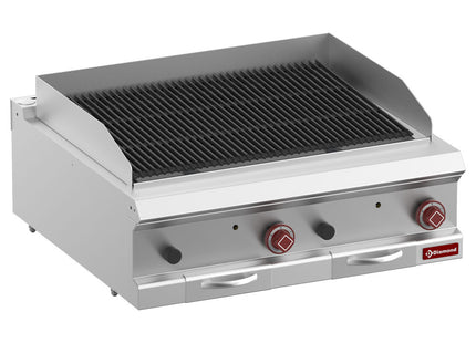 Lavastone grill, module 1/1, grid in cast iron "double sided"-Top-