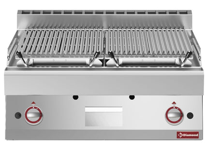 Lavastengrill - 1/1 modul, madlavningsgrill i støbejern "double face"