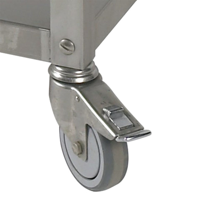 Kit of 6 wheels Ø 100 (3 with brakes)