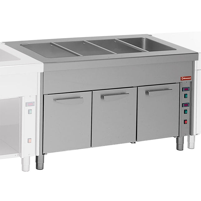Bain Marie på varmt skab 3x GN 1/1