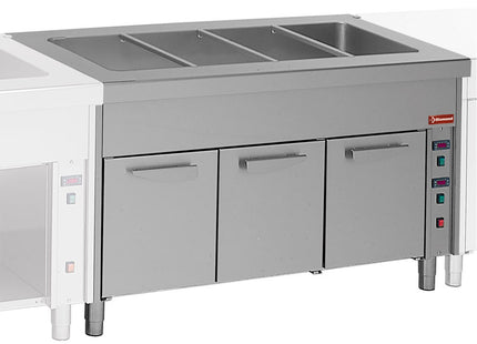 Bain Marie on hot cupboard 4x GN 1/1