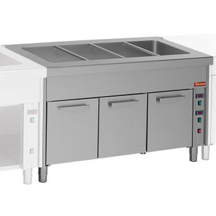 Bain Marie sur armoire chaude 4x GN 1/1