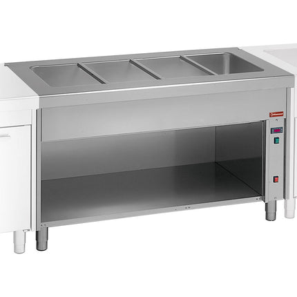 Bain-Marie sur placard ouvert 2x GN 1/1