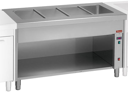 Bain Marie on open cupboard 3x GN 1/1