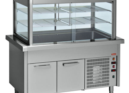 Vitrine réfrigérée et armoire réfrigérée 6x GN 1/1
