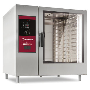 Gas oven boiler steam and convection 10x GN2/1 + Cleaning
