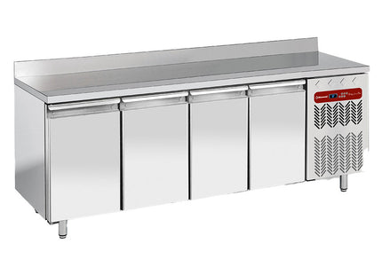 Wall refrigerated table, ventilated, 4 doors EN 600x400, 760 liters