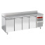 Wall refrigerated table, ventilated, 4 doors EN 600x400, 760 liters